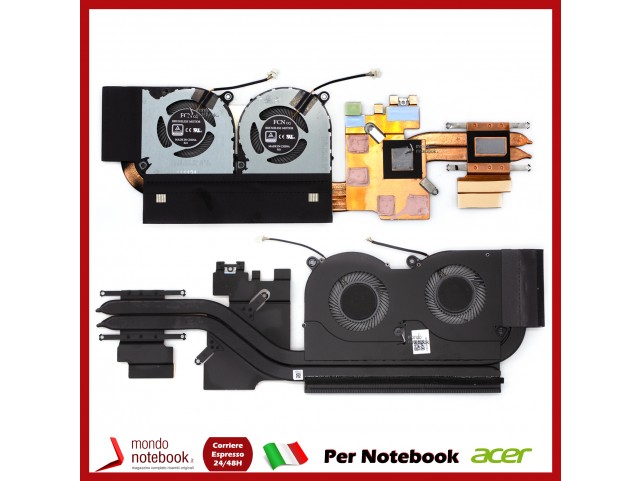 Dissipatore e Ventola Heatsink Fan CPU ACER AN515-54 AN517-51 Ver. scheda video 1650