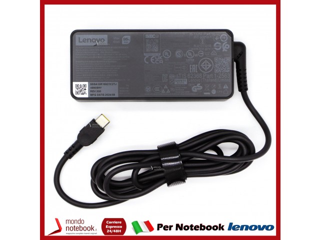 Alimentatore Originale Lenovo 65W Max USB-C 5A10W86254