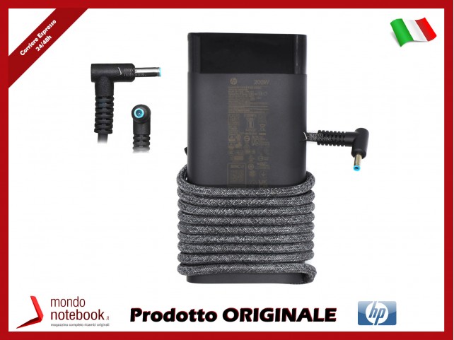 Alimentatore Originale HP 200W 19,5V 10,3A (4,5mm x 3mm) Punta Blu