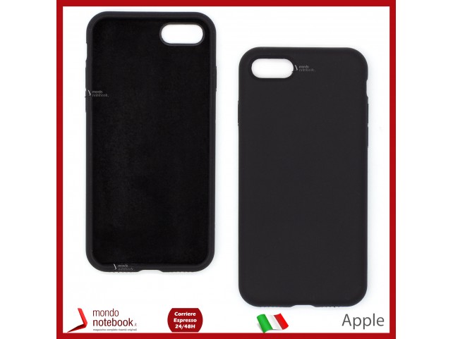 Cover in Silicone eSTUFF iPhone SE 2022/2020 Nero