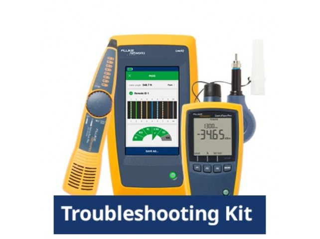 Fluke TROUBLESHOOTING KIT LIQ-KIT LinkIQT Cable Network Tester  + FTK1475 SimpliFiber Pro