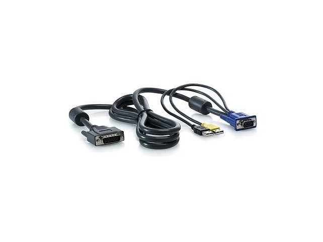 Hewlett Packard Enterprise AF613A 1x4 KVM Console 6ft USB Cable  x x New Retail x x