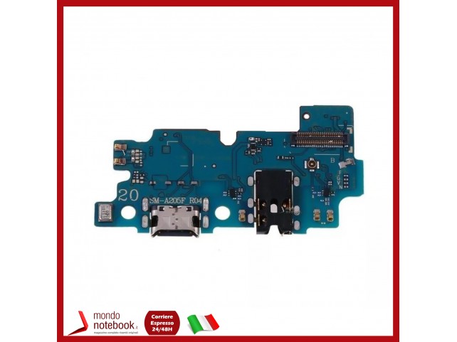 CONNETTORE RICARICA SAMSUNG GALAXY A20 2019 A205F SM-A205F MICROFONO USB CARICA