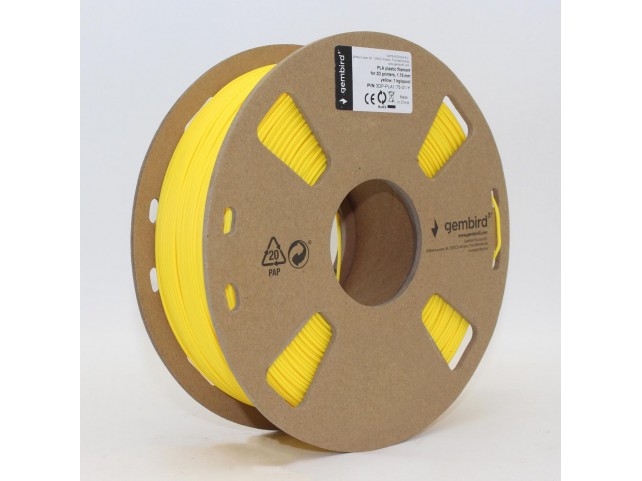Gembird 3DP-PLA1.75-01-Y 3D Printing Material  Polylactic Acid (Pla) Yellow