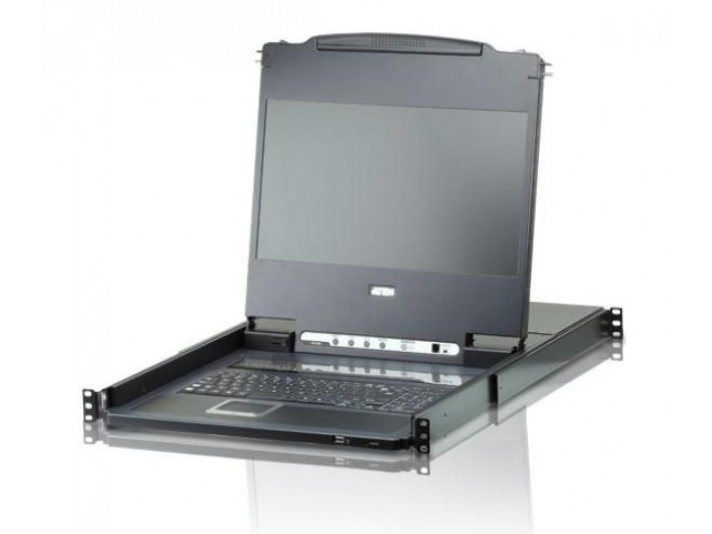 Aten CL6708MW-ATA-2XK06A1G 17.3 Widescreen DVI  Full HD LCD Console 8 port
