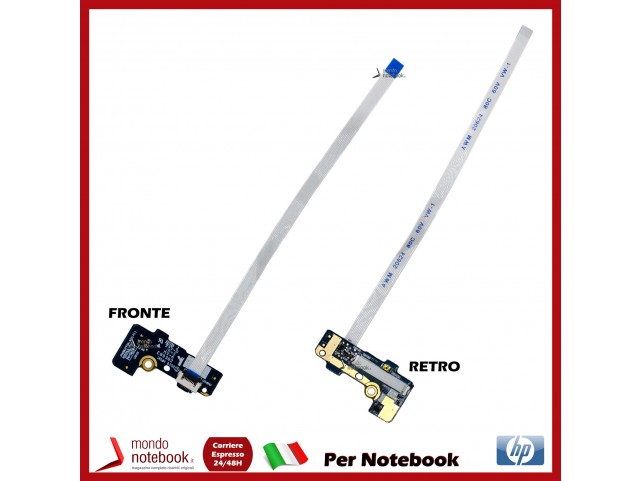 Board Tasto Accensione Power Button + Cavo Flat HP Elitebook 840 G6 L62738-001