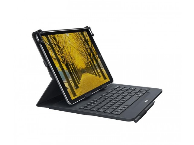 Logitech 920-008340 Universal Kyb folio Pan Nordic  for 9 + 10 tablets Black
