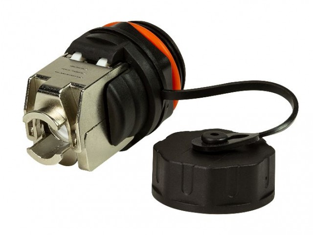 LOGON PROFESSIONAL TWPGLAND85 OUTDOOR WATERPROOF CAT6A  BULKHEAD KEYSTONE IP68 -