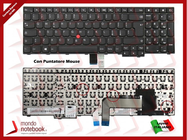 Tastiera Notebook Lenovo ThinkPad E550 E555 E560 (NERA)