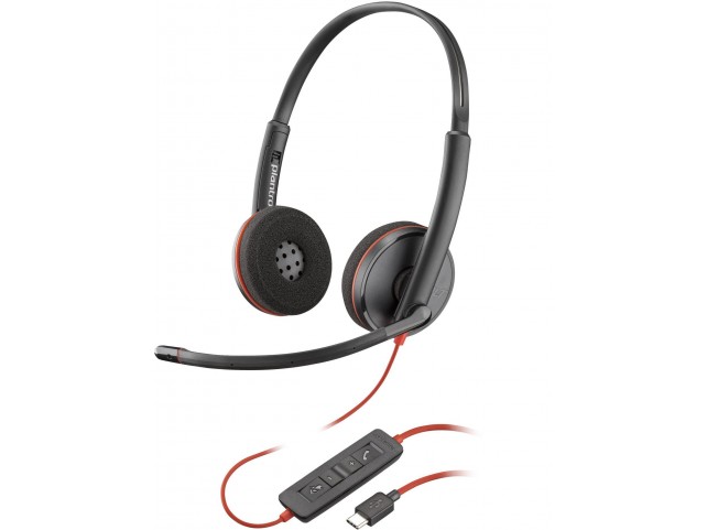 Poly Blackwire C3220 USB-C Headset  +Carry Case (Bulk)