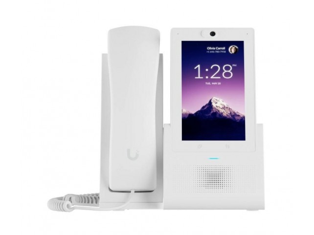 Ubiquiti UTP-TOUCH-WHITE Versatile desktop smartphone  that eliminates the learning