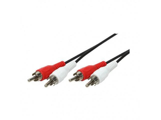 LogiLink CA1039 2xRCA - 2xRCA 2.5m audio  cable Black