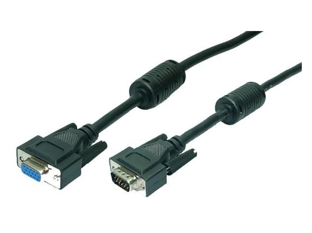 LogiLink CV0005 VGA Cable ST/BUblack 2x  Ferrit Core 3M