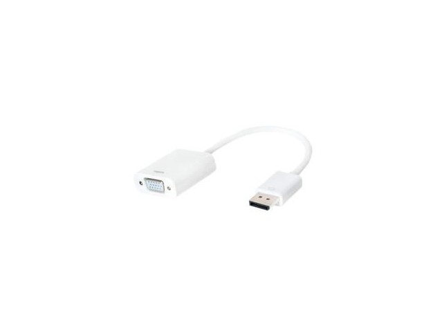 LogiLink CV0059B CV0059B video cable adapter  VGA (D-Sub) DisplayPort White