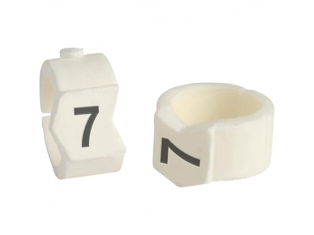 Brady SCN-36-7 Clip Sleeve Wire Markers  SCN-36-7 Black White