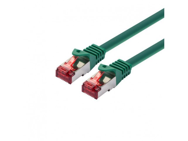 LOGON PROFESSIONAL TCR66SS0015G PATCH CABLE S/FTP PIMF 0.15M-  CAT6 - GREEN