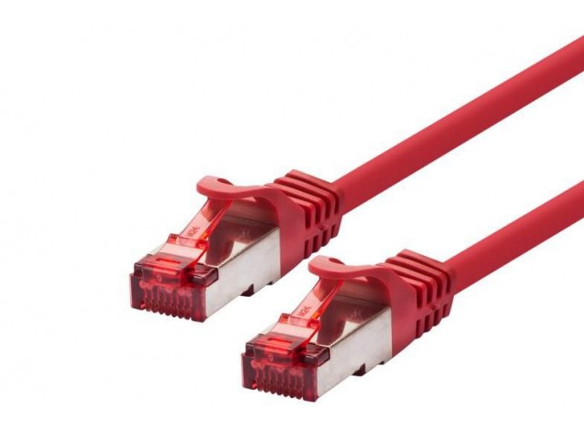 LOGON PROFESSIONAL TCR66SS003R PATCH CABLE S/FTP PIMF 0.30M  - CAT6 - RED