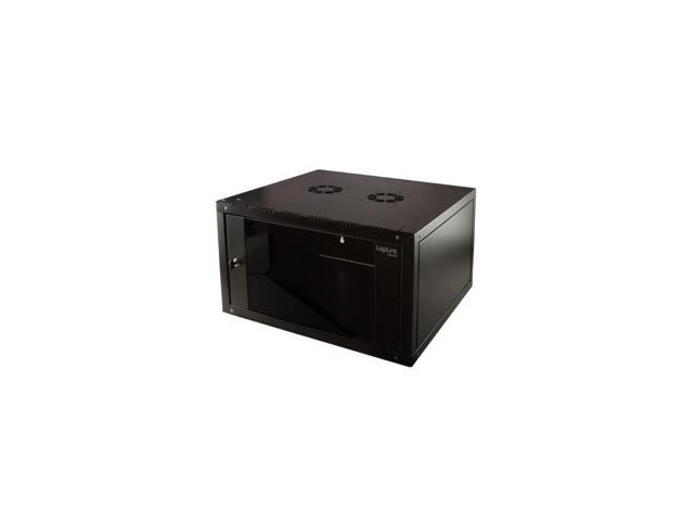 LogiLink W21E66B Rack Cabinet 21U Wall Mounted  Rack Black
