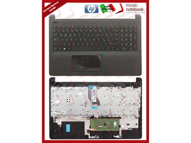 Tastiera con Top Case HP 250 G6, 255 G6, 15-BS, 15-BW (Nera) Layout Italiano