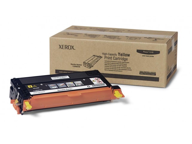 Xerox 113R00725 Toner Yellow High Capacity  Yellow High Capacity Print