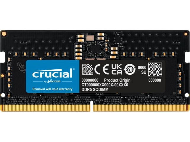 Crucial CT8G56C46S5 8Gb (1X8Gb) Ddr5-5600 Cl 46  So-Dimm Ram Notebook Speicher