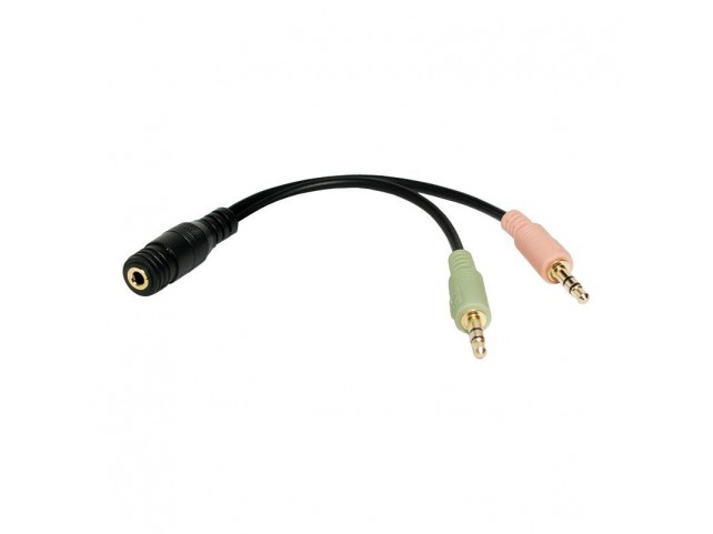 LogiLink CA0020 Audio adapter 3.5 stereo 4p  CA0020 3.5mm Female 2 x