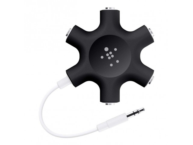 Belkin F8Z274BTBLK RockStar Headphone Splitter  F8Z274BTBLK 3.5mm Male 5 x