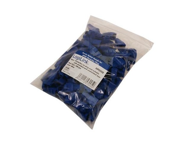 LogiLink MP0008 MP0008 cable boot Blue 100  pc(s)