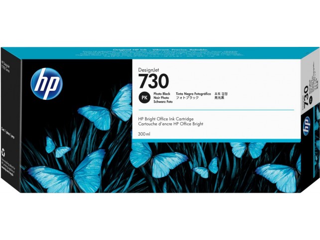 HP P2V73A Ink/730 300ml Photo BK  x x New Retail x x