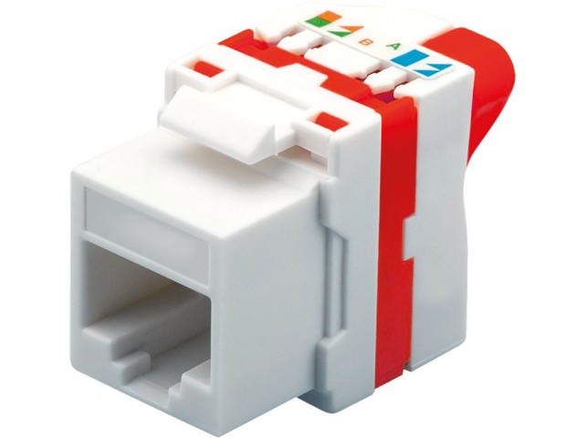 LOGON PROFESSIONAL LKS310TF CAT5E UTP TOOLLESS KEYSTONE  JACK WITH ROTATING BUTTON