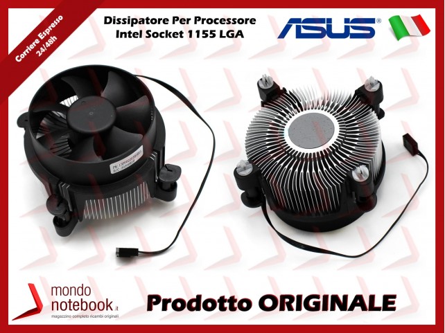 Dissipatore e Ventola Heatsink Fan CPU ASUS per Intel Socket 1155 LGA