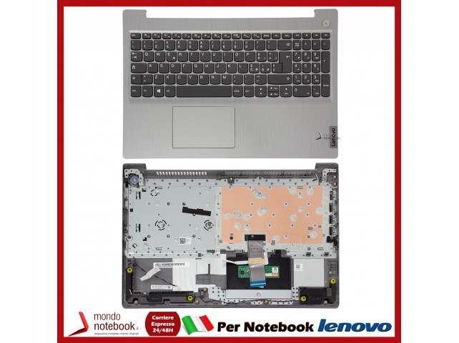 Tastiera con Top Case LENOVO IdeaPad 3-15ADA05 3-15IML05 Italiana (Platinum Grey) con ID