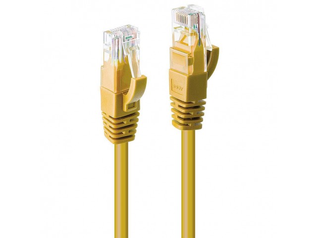 Lindy 48063 2m Cat.6 U/UTP Network Cable  Yellow