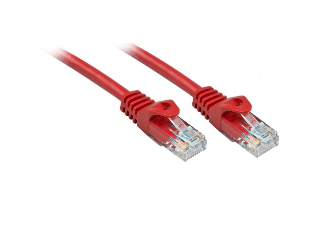 Lindy 48182 1m Cat.6 U/UTP Network Cable  Red