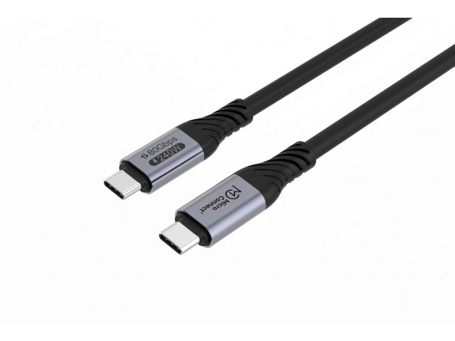 MicroConnect USB4CC05-240W-80GBPS Premium USB4 Gen 4 USB-C  cable 0.5m 80Gbps 240W