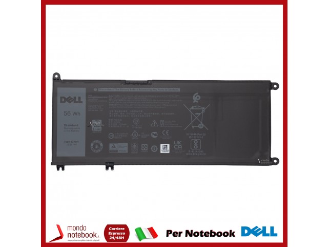 Batteria Originale DELL G3 3579 Inspiron 17 7778 2-in-1 Latitude 13 3380 Vostro 15 7570 33YDH 033YDH