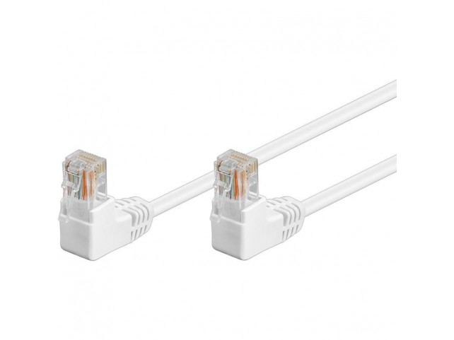 Goobay 96069 PATCH CABLE UTP 0.50M CAT5E  ANGLED IVORY