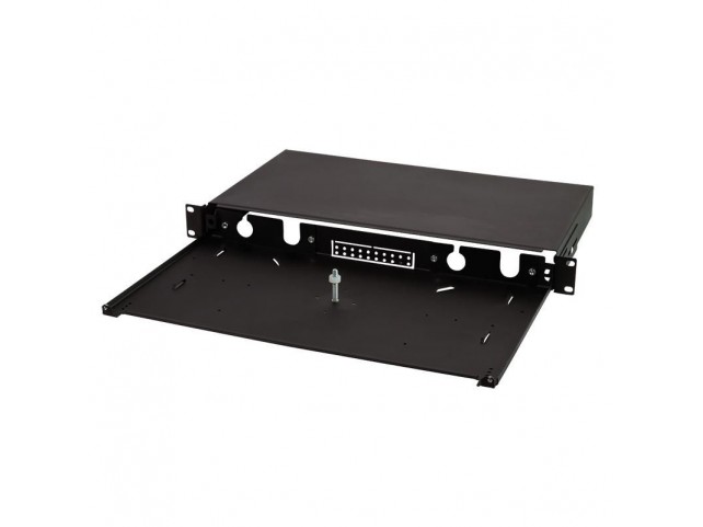 LogiLink FB0001B FIBRE OPTIC PATCH PANEL  19 /1U SLIDING TYPE BLACK