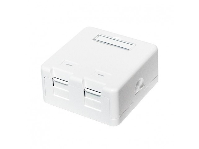 LogiLink NK4032 KEYSTONE SURFACE MOUNTED BOX  - 2 PORT UTP - WHITE - NK4032