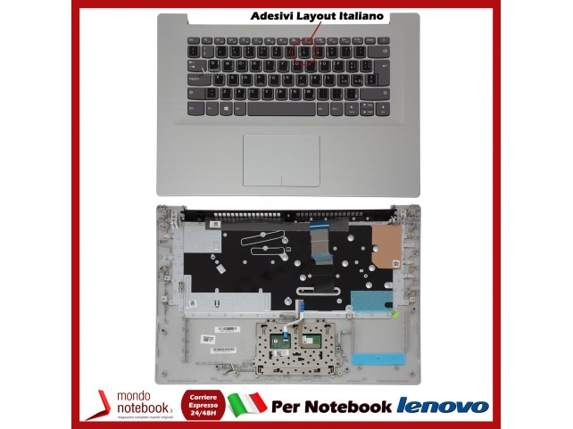 Tastiera con Top Case LENOVO IdeaPad 320S-15ISK con ADESIVI LAYOUT ITALIANO
