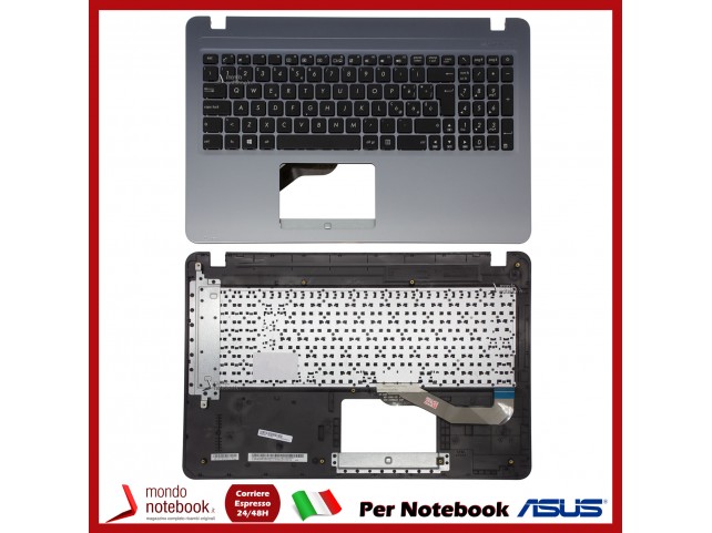 Tastiera con Top Case ASUS X540 X543 A540 F540 (AZZURRA/SILVER)  Italiana