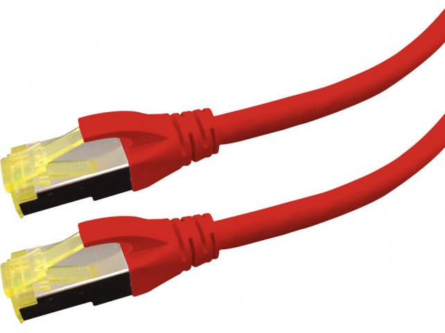LOGON PREMIUM APR6A050R PATCH CABLE CAT6A S/FTP  PREMIUM LSOH - 5M RED
