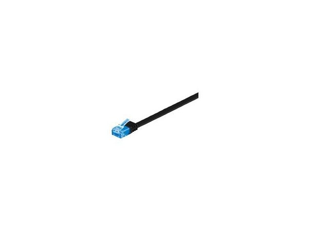 MicroConnect V-FTP6A02S-FLAT U/UTP CAT6A 2M Black Flat  Unshielded Network Cable