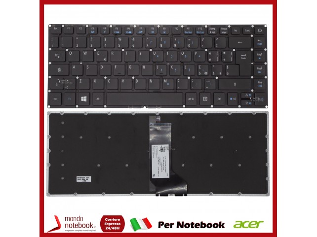 Tastiera Notebook ACER Aspire E14 E5-473 E5-474 E5-475 E5-422 E5-432 Italiana Retroilluminata