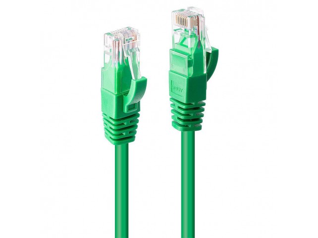 Lindy 48049 3m Cat.6 U/UTP Network Cable  Green