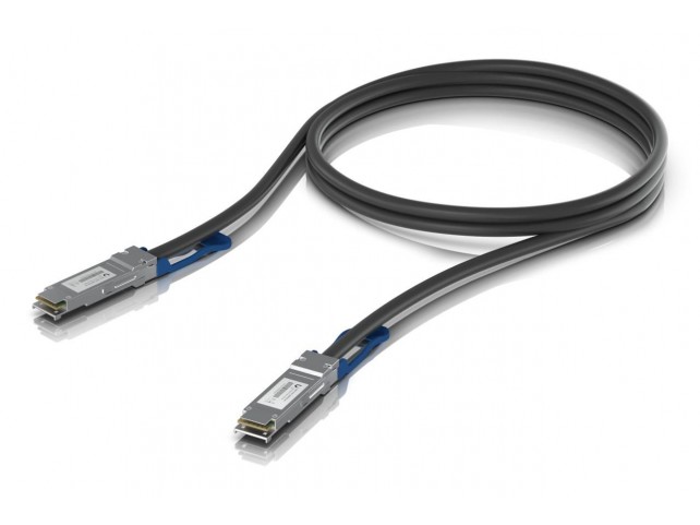 Ubiquiti UACC-DAC-QSFP28-1M-10 QSFP28 direct attach cable  with a 100 Gbps max data