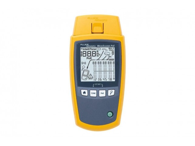 Fluke MS-POE MicroScanner PoE PoE tester  Blue Yellow