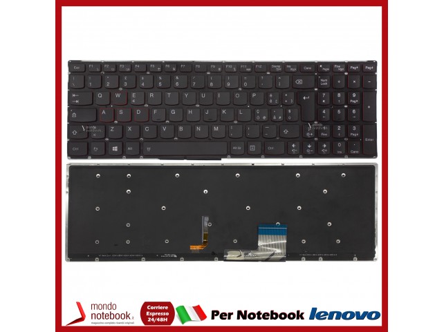 Tastiera Notebook Lenovo U530 U530P U530P-IFI Flex 2 Pro 15 (RETROILLUMINATA) SENZA FRAME