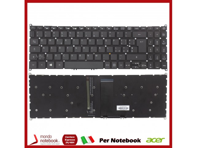 Tastiera Notebook ACER TravelMate P215-52G P215-53 P50-53 P215-53G (Italiana) Retroilluminata