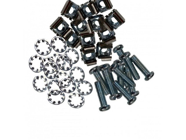 Lanview LVR261708 Cage nuts for 19 rack set  of 50 x M6X20 screws +